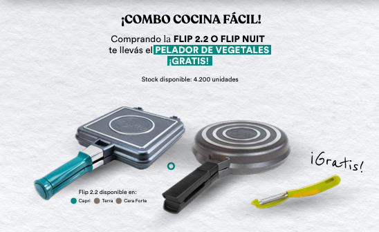 Combo Cocina Fácil: Flip 2.2 o Flip Nuit, Pelador de Vegetales de regalo
